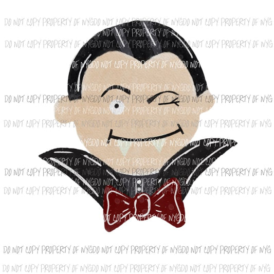 dracula wink Sublimation transfers Heat Transfer