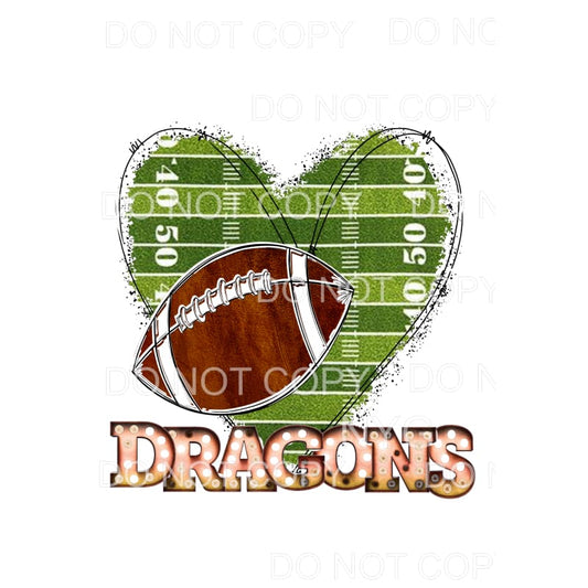 Dragons Football # 3 Sublimation transfers - Heat Transfer