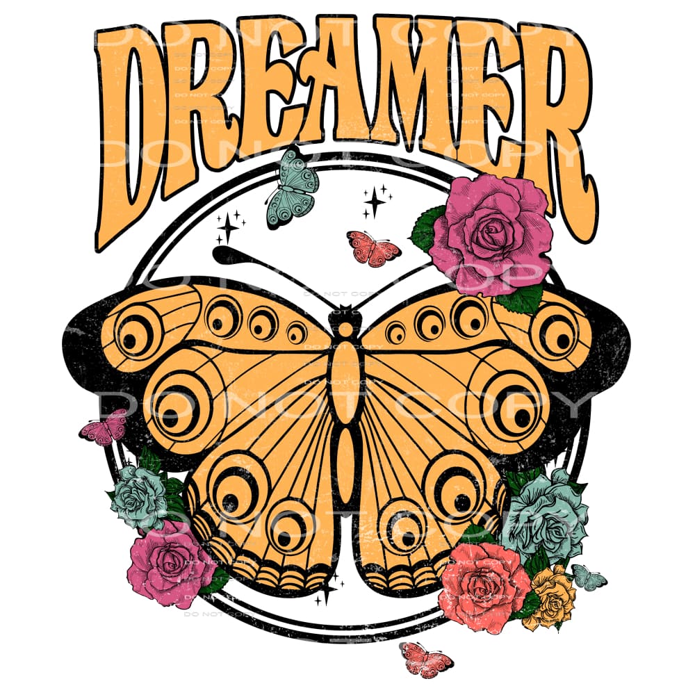 Dreamer Butterfly #4635 Sublimation transfers - Heat