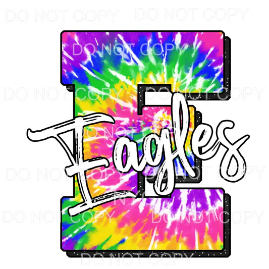 Eagles Tie Dye Sublimation transfers - Heat Transfer