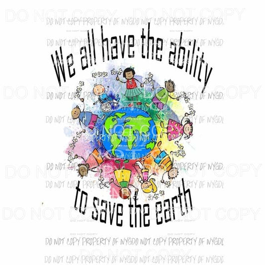Earth day Sublimation transfers Heat Transfer