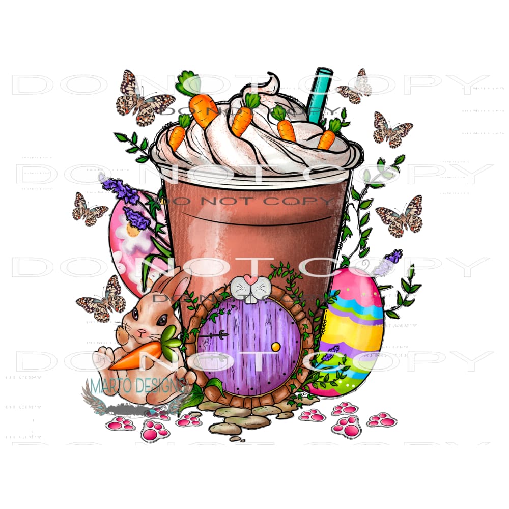 Easter Drink #9852 Sublimation transfers - Heat Transfer