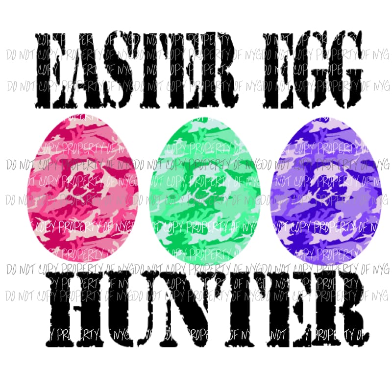 Easter egg hunter 2 Sublimation transfers Heat Transfer