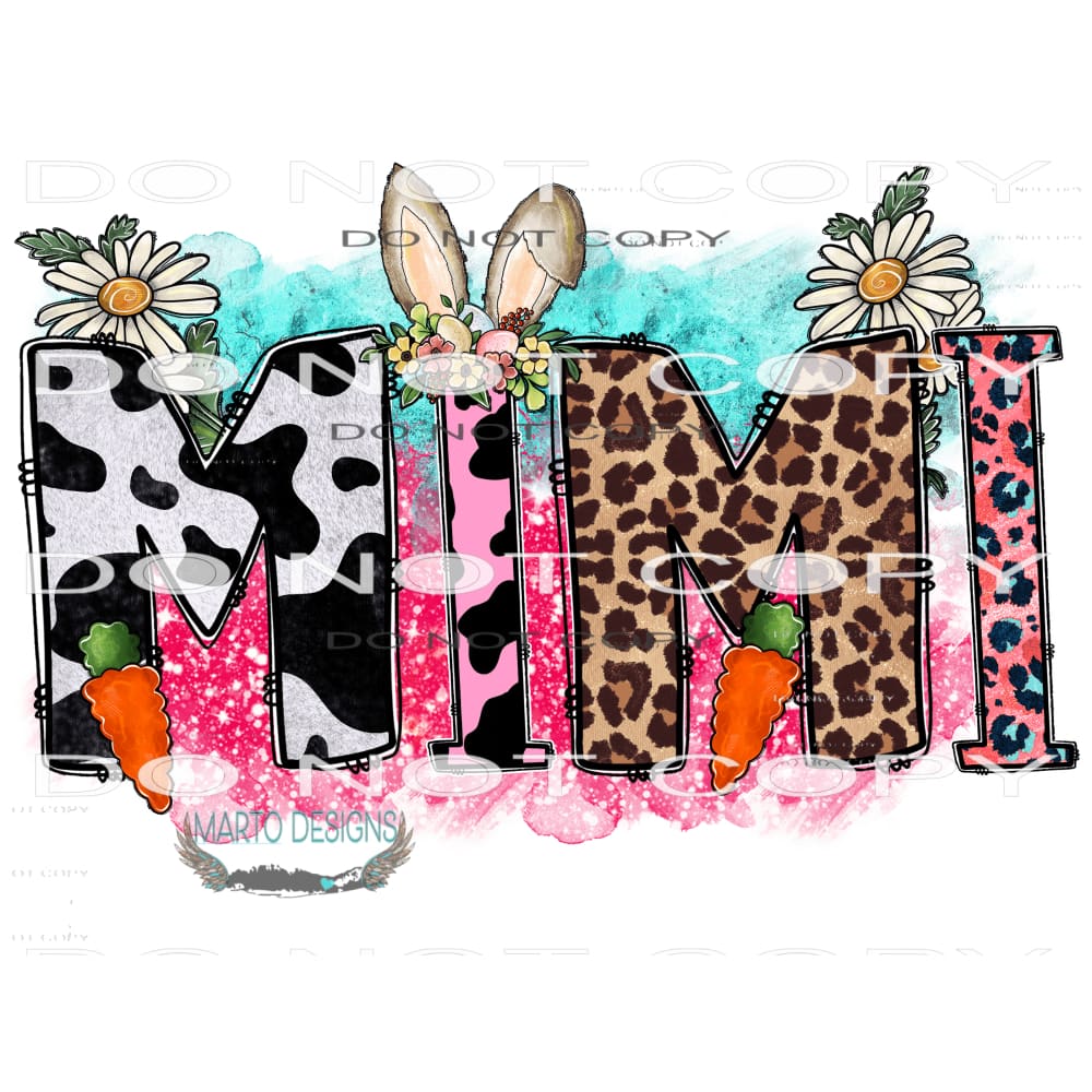 Easter Mimi #9861 Sublimation transfers - Heat Transfer