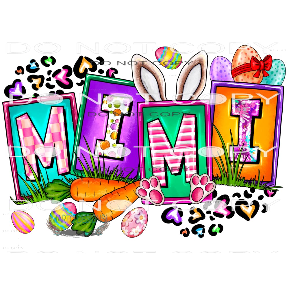 Easter Mimi #9871 Sublimation transfers - Heat Transfer