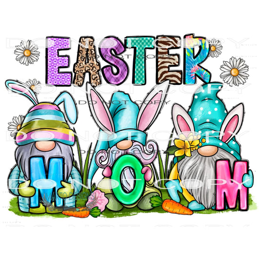 Easter Mom Gnome #9865 Sublimation transfers - Heat Transfer