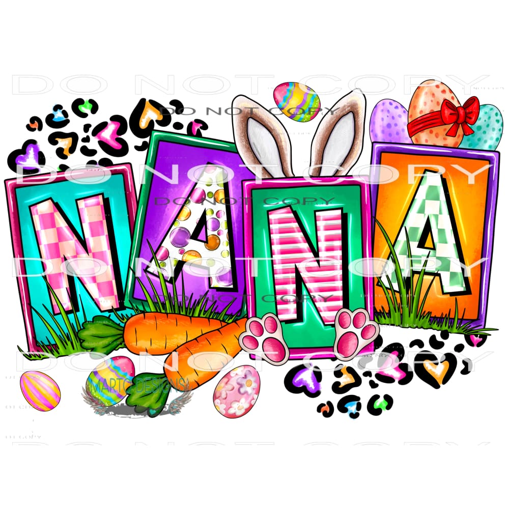 Easter Nana #9870 Sublimation transfers - Heat Transfer