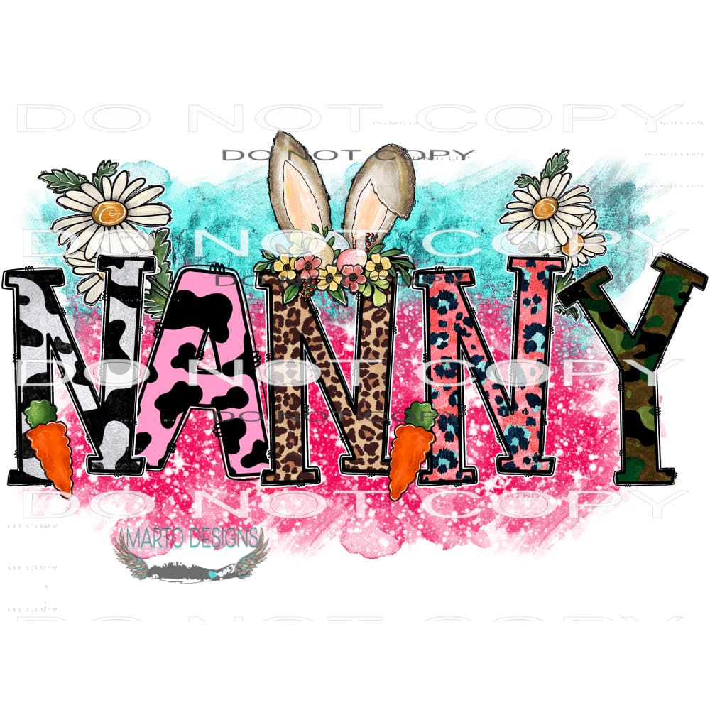 Easter Nanny #9863 Sublimation transfers - Heat Transfer