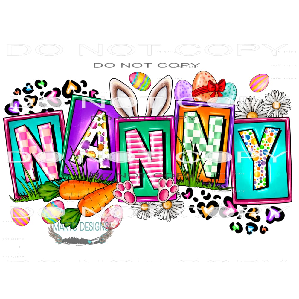 Easter Nanny #9873 Sublimation transfers - Heat Transfer