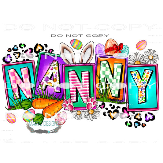 Easter Nanny #9873 Sublimation transfers - Heat Transfer
