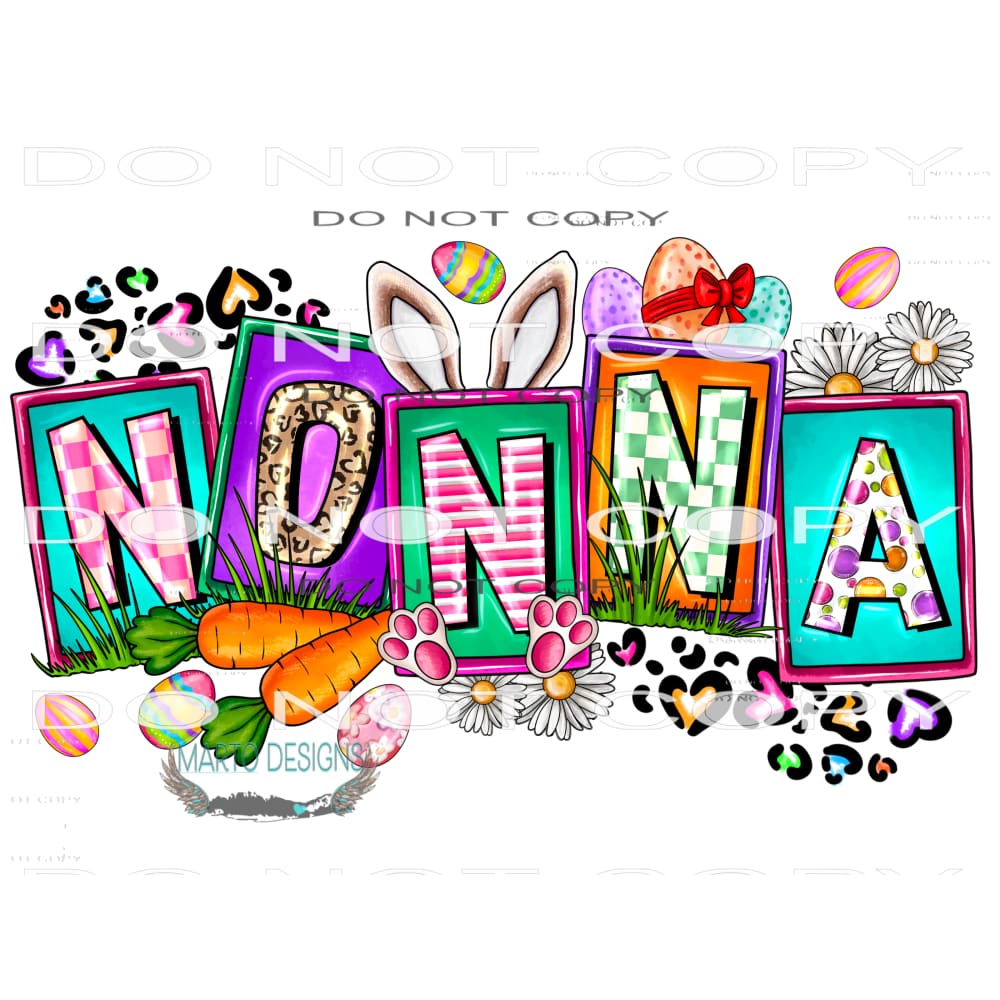 Easter Nonna #9867 Sublimation transfers - Heat Transfer