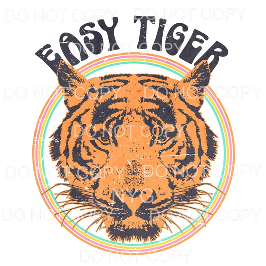 Easy Tiger Orange Sublimation transfers - Heat Transfer