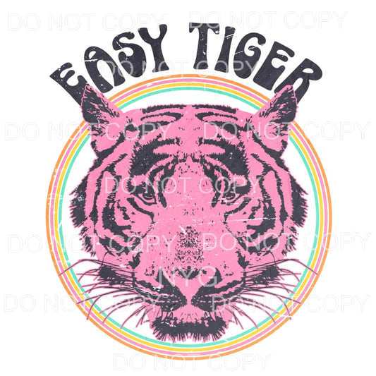 Easy Tiger Pink Sublimation transfers - Heat Transfer
