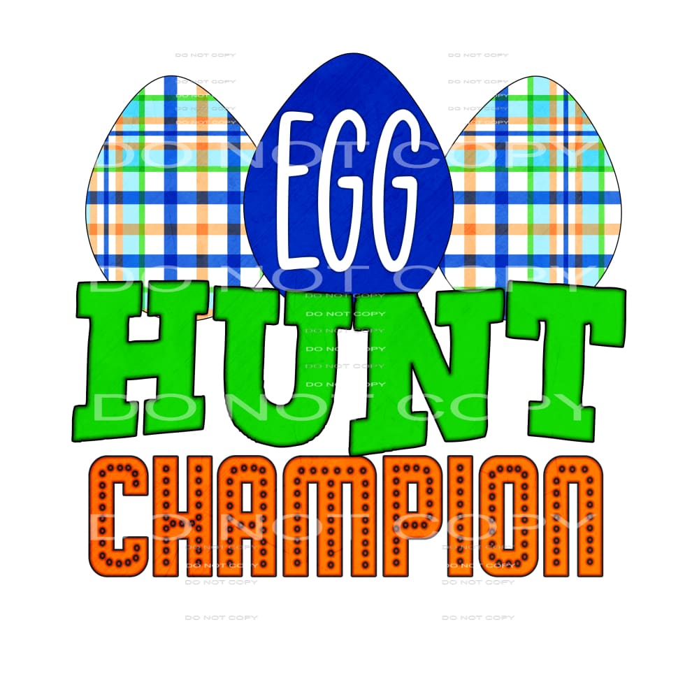 egg hunt champion #4258 Sublimation transfers - Heat 