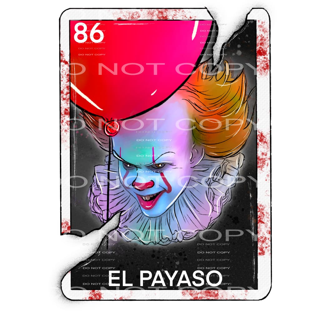 el payaso #7577 Sublimation transfers - Heat Transfer