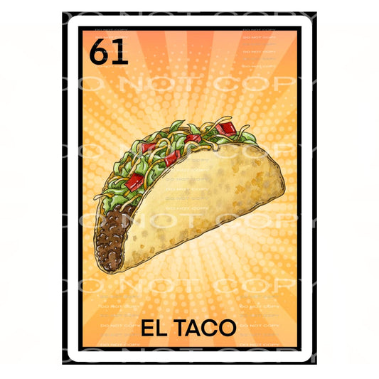el taco #4951 Sublimation transfers - Heat Transfer