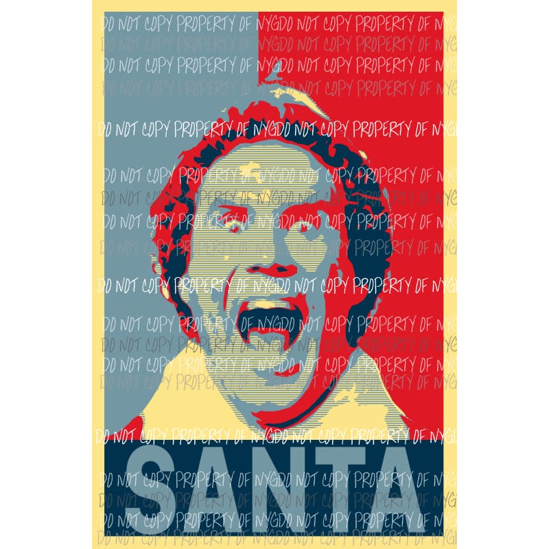 Elf Movie - Santa Sublimation transfers Heat Transfer