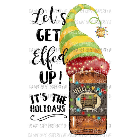 Elfd up whiskey Sublimation transfers Heat Transfer