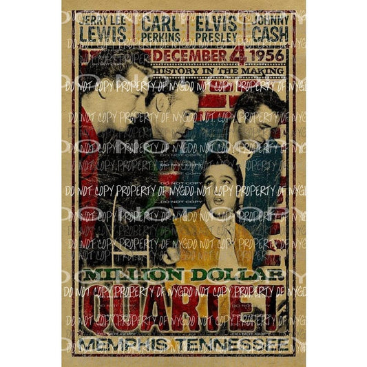 Elvis and cash and more sublimation transfer Heat Transfer