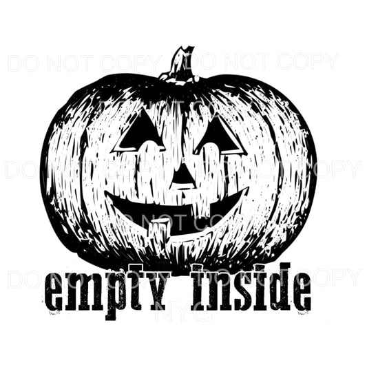 Empty Inside Jack O Lantern #919 Sublimation transfers - 
