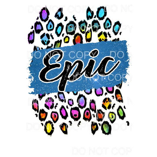 Epic multicolor leopard # 721 Sublimation transfers - Heat 