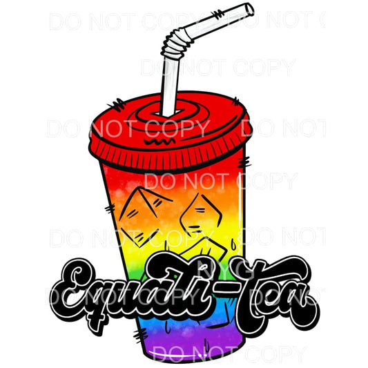 Equali-tea Tumbler Pride #1 Sublimation transfers - Heat 