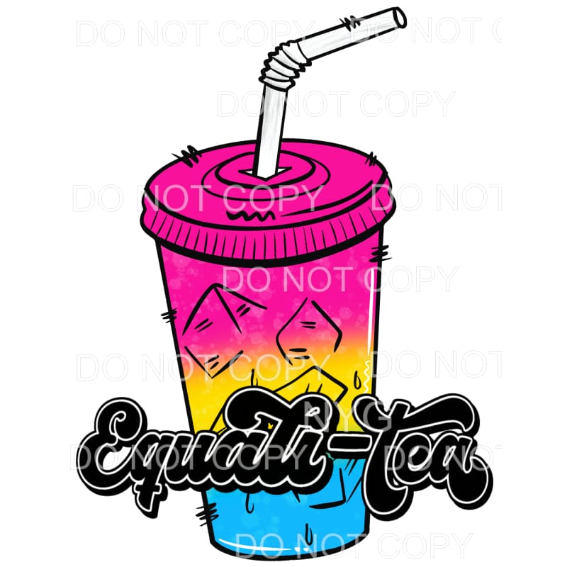 Equali-tea Tumbler Pride #2 Sublimation transfers - Heat 