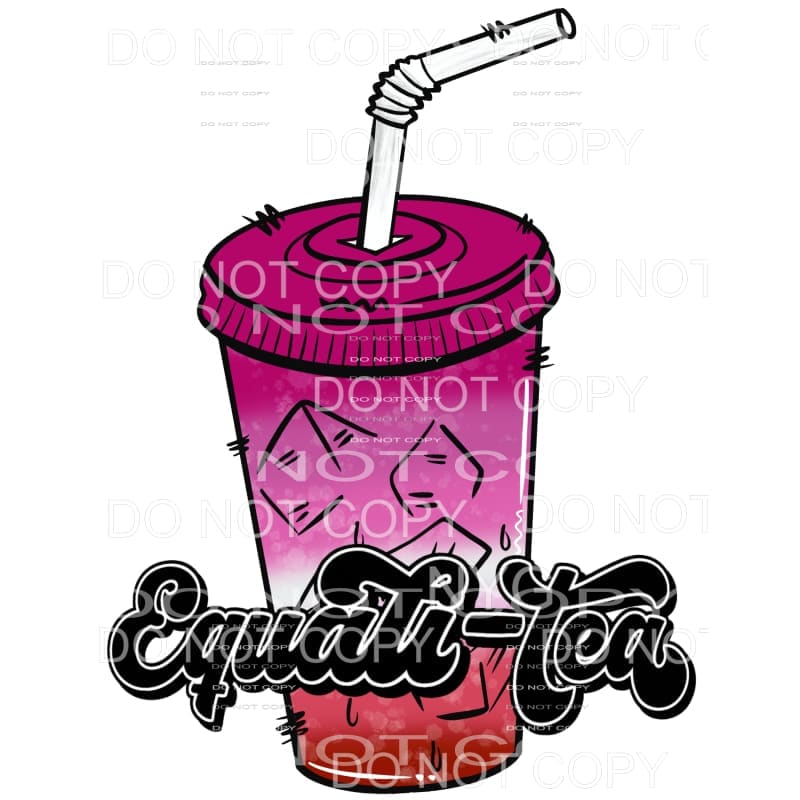 Equali-tea Tumbler Pride #4 Sublimation transfers - Heat 