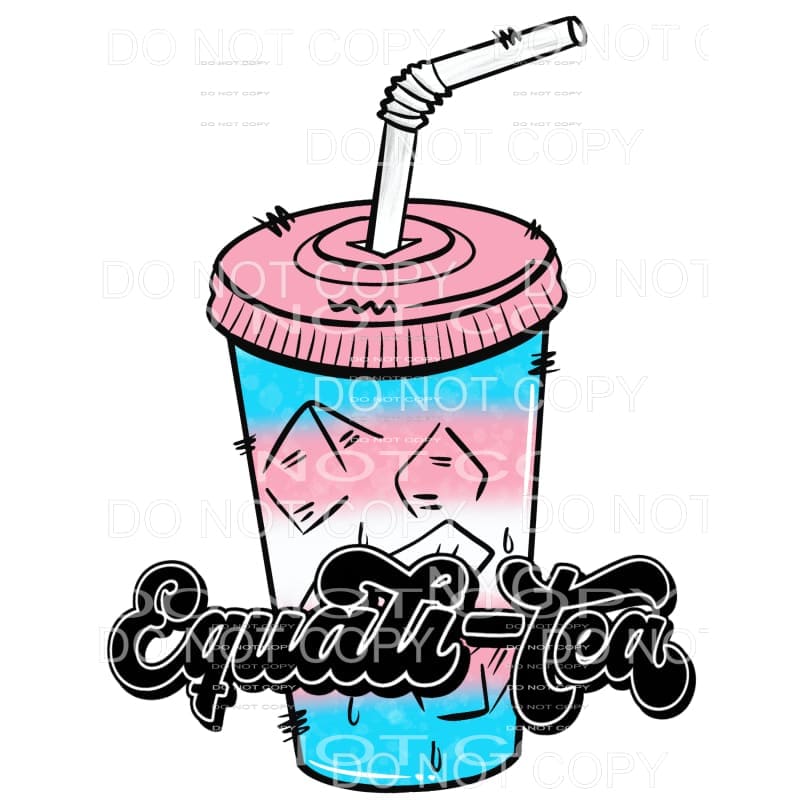 Equali-tea Tumbler Pride #6 Sublimation transfers - Heat 