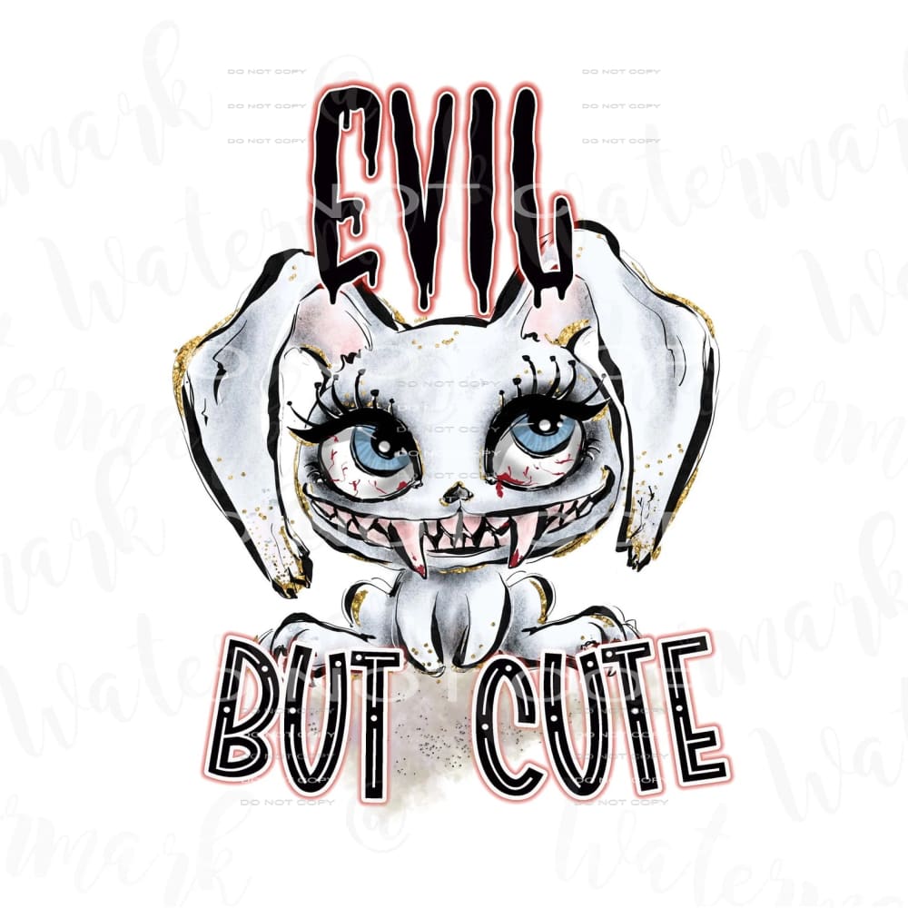 evil but cute #7173 Sublimation transfers - Heat Transfer