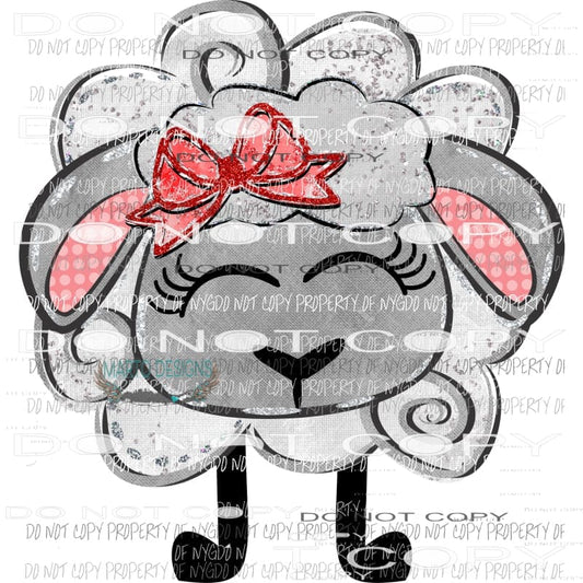 Ewe Lamb - Valentines Day Love Sublimation transfers Heat Transfer