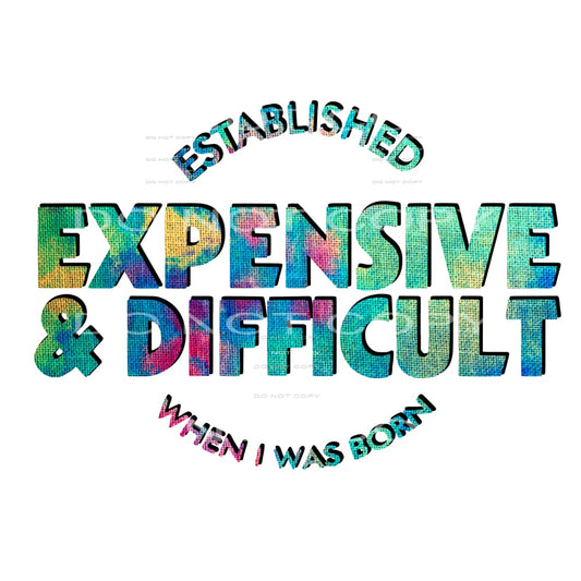 Expensive and difficult # 6620 Sublimation transfers - Heat