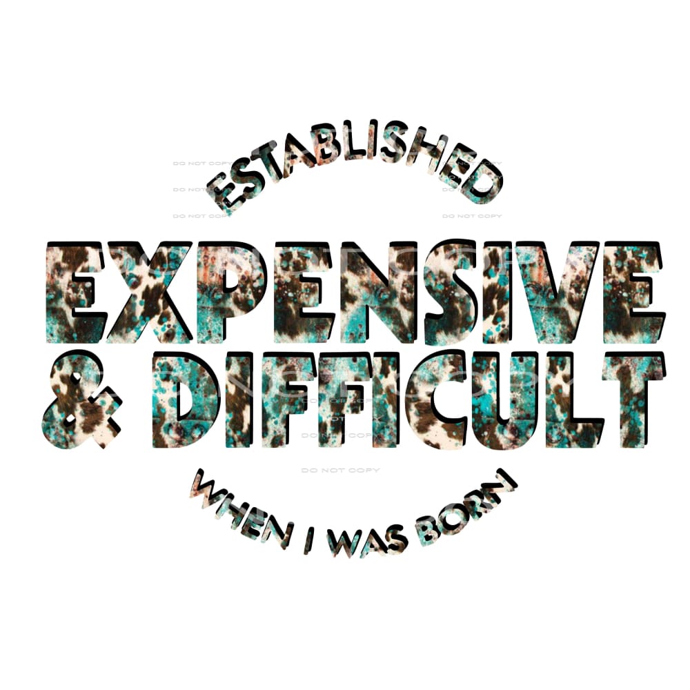 Expensive and difficult # 6621 Sublimation transfers - Heat