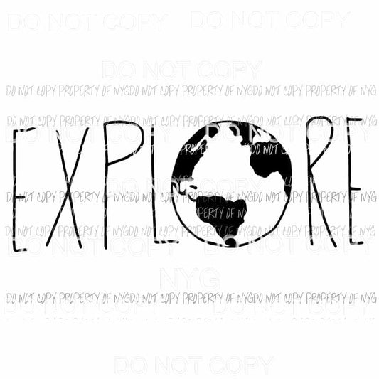 EXPLORE globe Sublimation transfers Heat Transfer