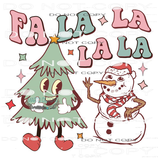 Fa La La La #7816 Sublimation transfers - Heat Transfer