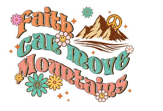 faith can move mountains # 495  Sublimation transfers