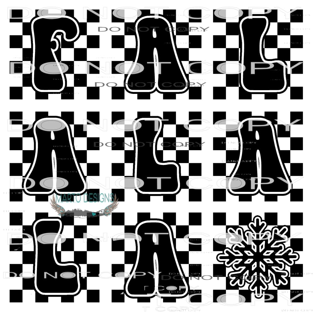 Falalala #8490 Sublimation transfers - Heat Transfer Graphic