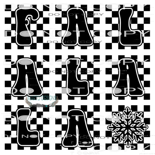 Falalala #8490 Sublimation transfers - Heat Transfer Graphic
