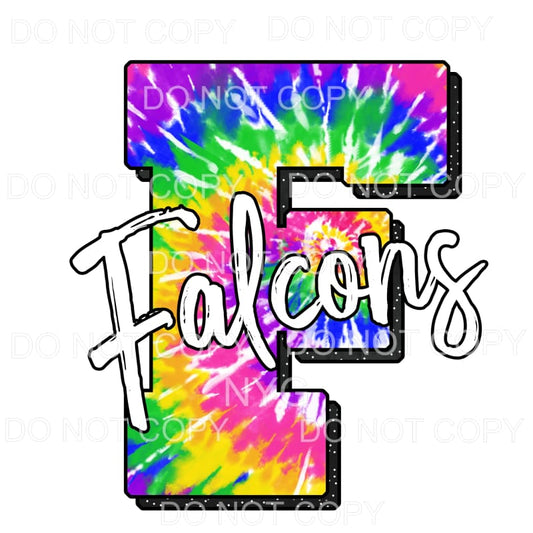 Falcons Tie Dye Sublimation transfers - Heat Transfer