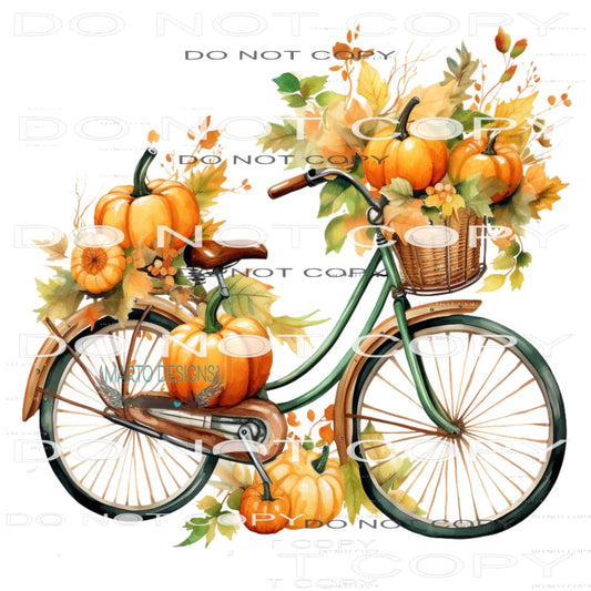 Fall Bike #7241 Sublimation transfers - Heat Transfer