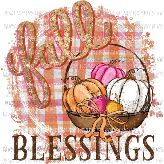 fall blessings Sublimation transfers Heat Transfer