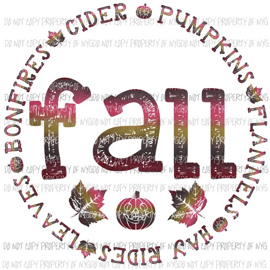 Fall bonfires cider hay rides etc 3 Sublimation transfers Heat Transfer