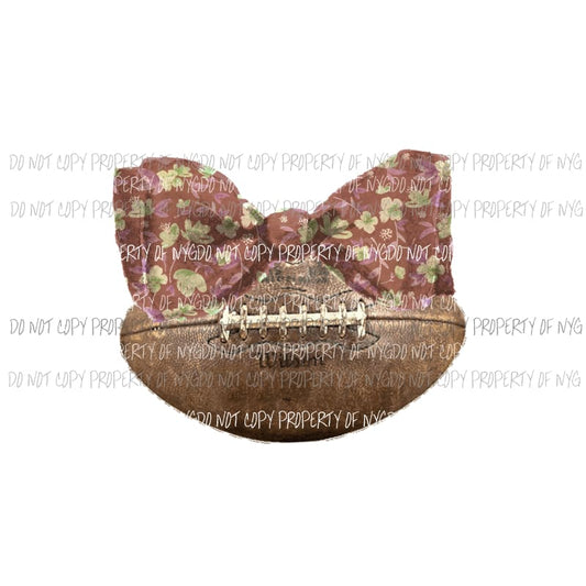 fall bow football Sublimation transfers Heat Transfer