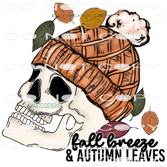 Fall Breeze And Autumn Leaves #7395 Sublimation transfers -