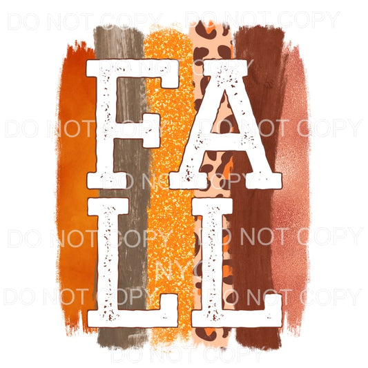 Fall Brush Stroke # 11 Sublimation transfers - Heat Transfer