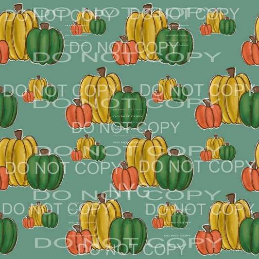 Fall Harvest Pumpkin Sheet Sublimation transfers - Heat 