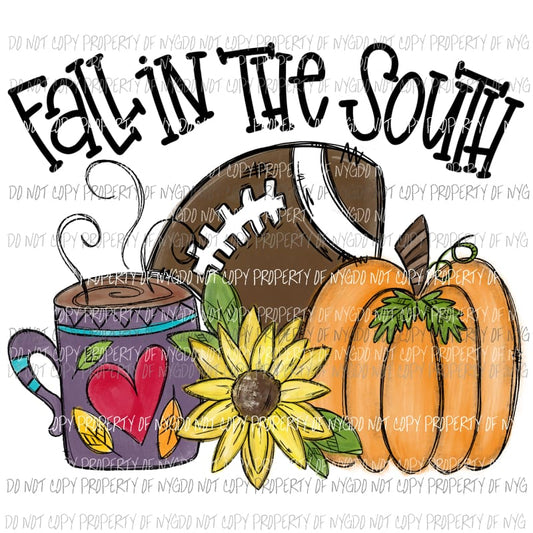 fall in the south Halloween Sublimation transfers Heat Transfer