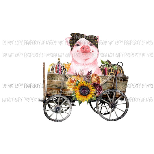 fall pig Sublimation transfers Heat Transfer