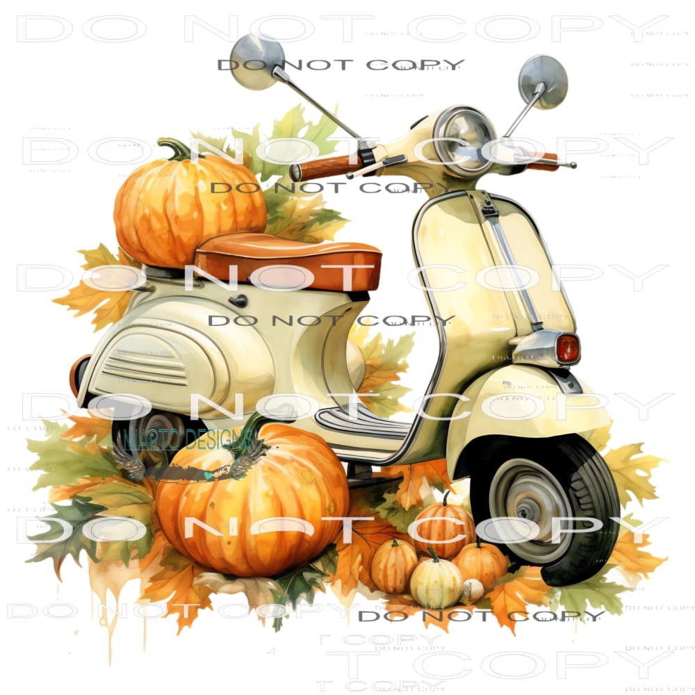Fall Scooter #7238 Sublimation transfers - Heat Transfer