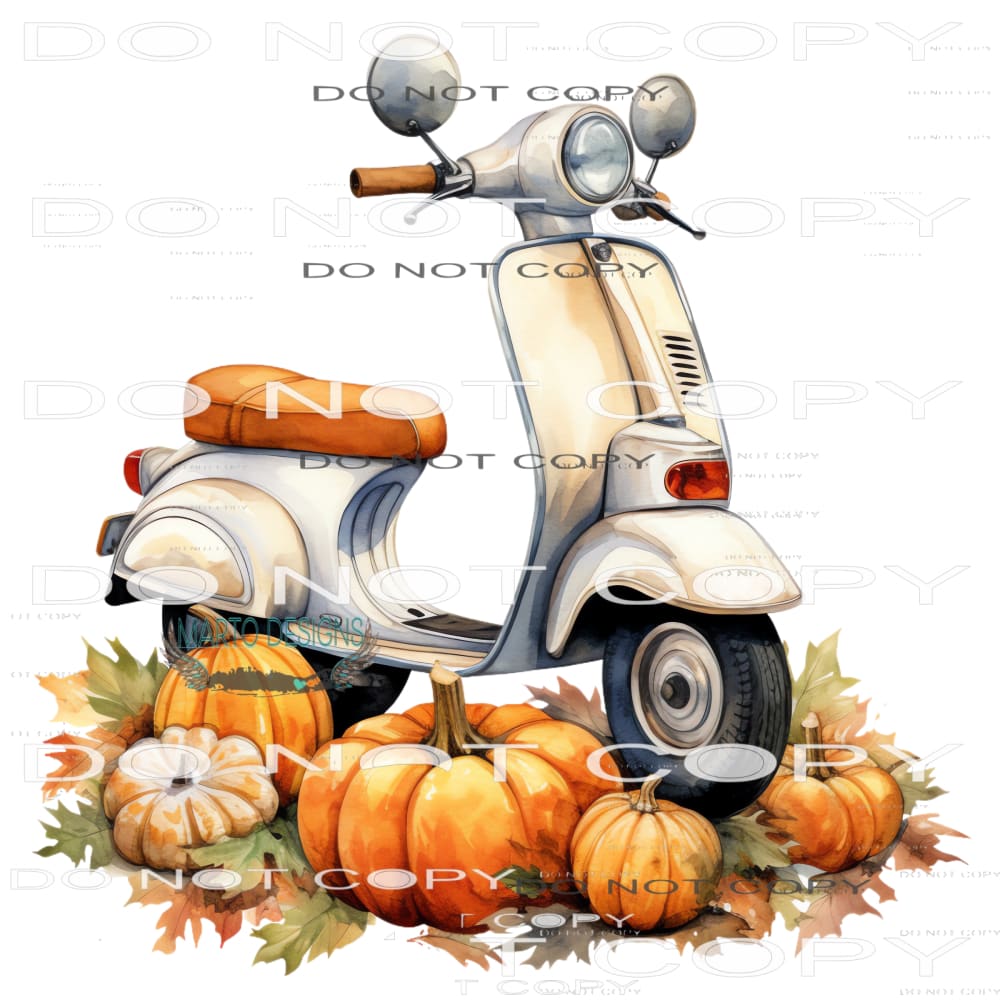 Fall Scooter #7239 Sublimation transfers - Heat Transfer